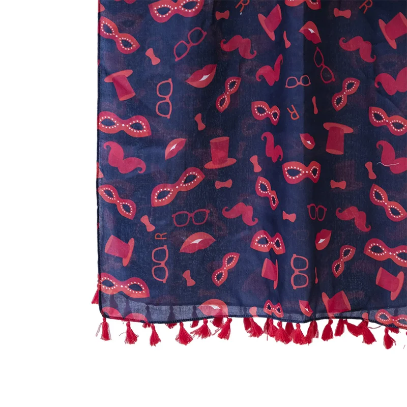 Cheap Price Bali Yarn Scarf Fashion Printed Imitated Silk Satin Scarf Ladies Cotton Voile Shawl