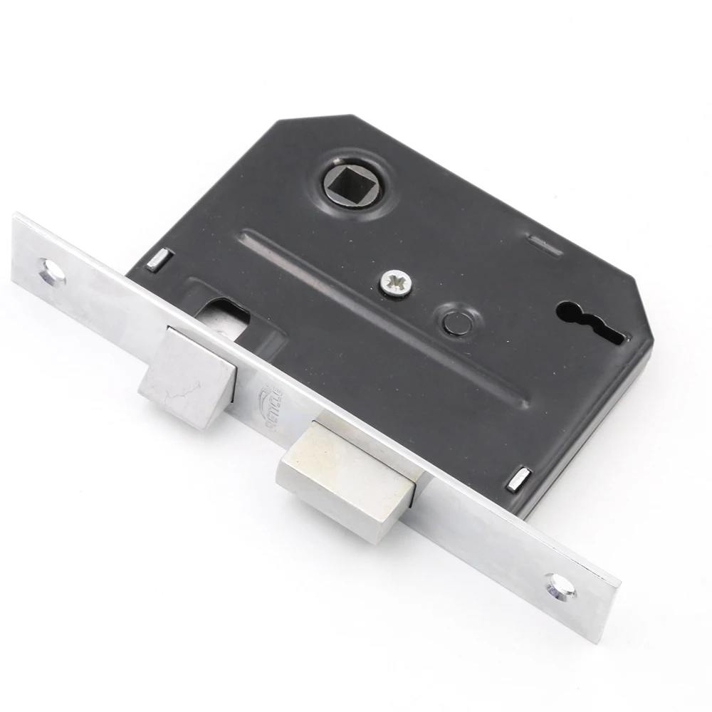 Glass Door Lock Door Lock Body And Handle Door Mortise Handles Lock Set Anodised Finish Aluminium Black Lever