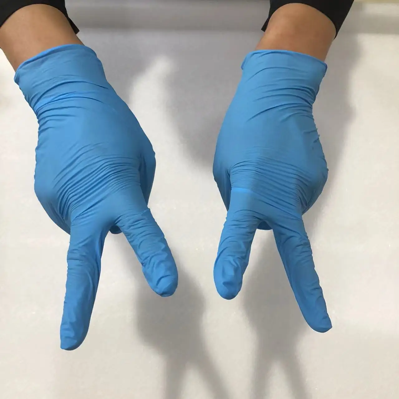 Disposable Rubber  Latex Gloves Medical Nitrile with CE Gloves 100 PCS in Package Common Use