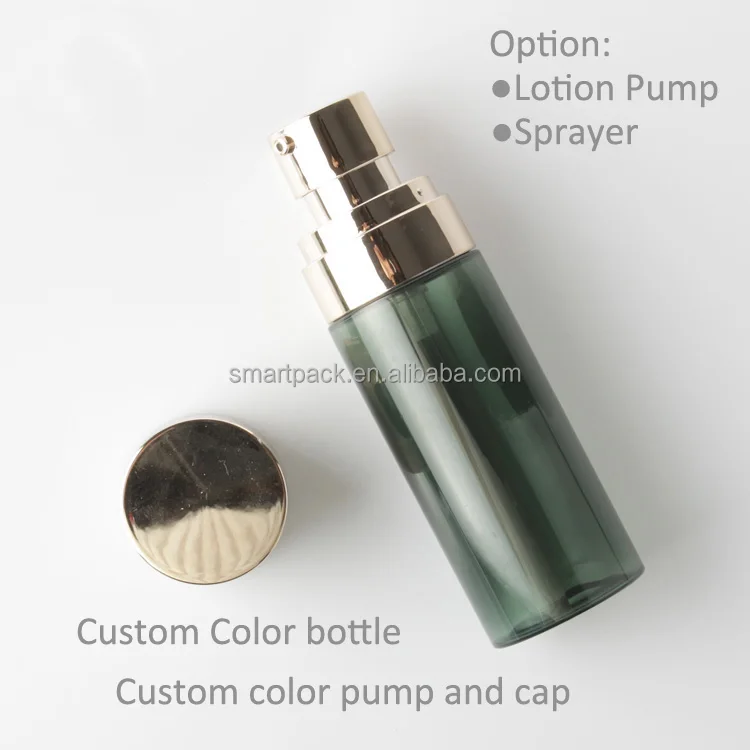 High quality thick plastic bottle skin care essential oil skin care moisturizer lotion packaging 100ml  tall thin bottle