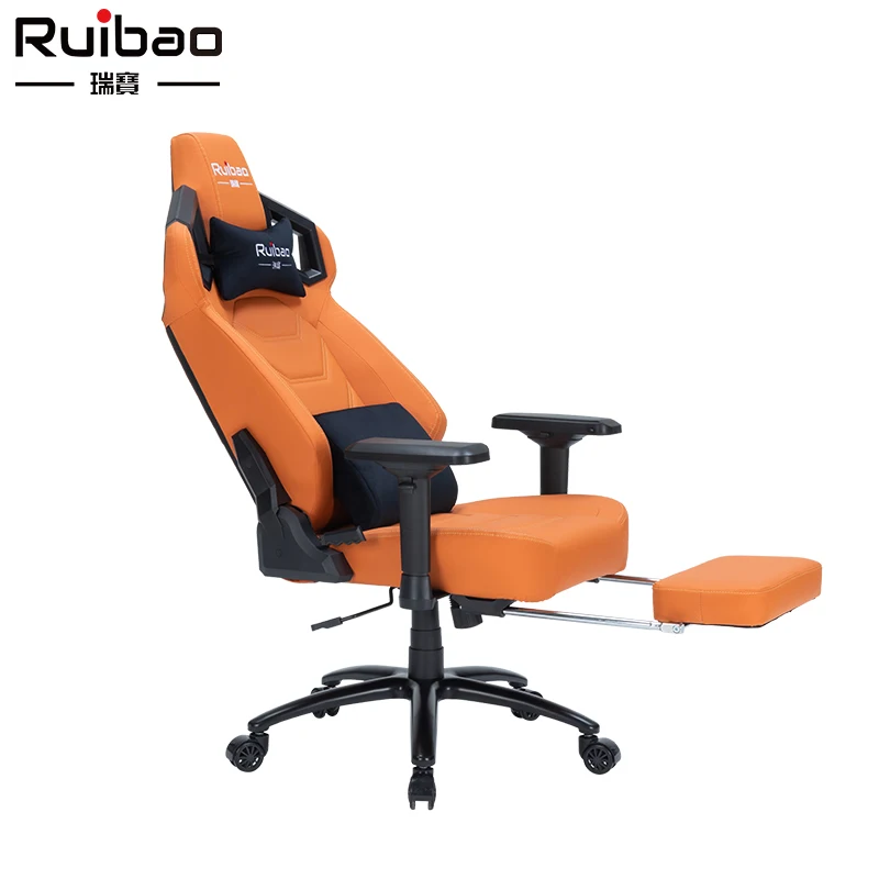 Luxury Racing Gaming Gamer Computer Chair pu Leather Racing Gaming Chair with Footrest