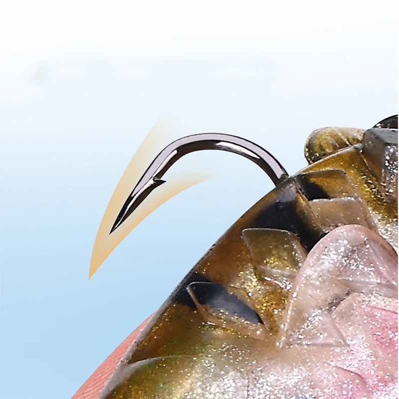 WEIHE 9.5cm 20g 5colors artificial soft fishing lure PVC fishing bait with lead inside soft fish lures for saltwater freshwater