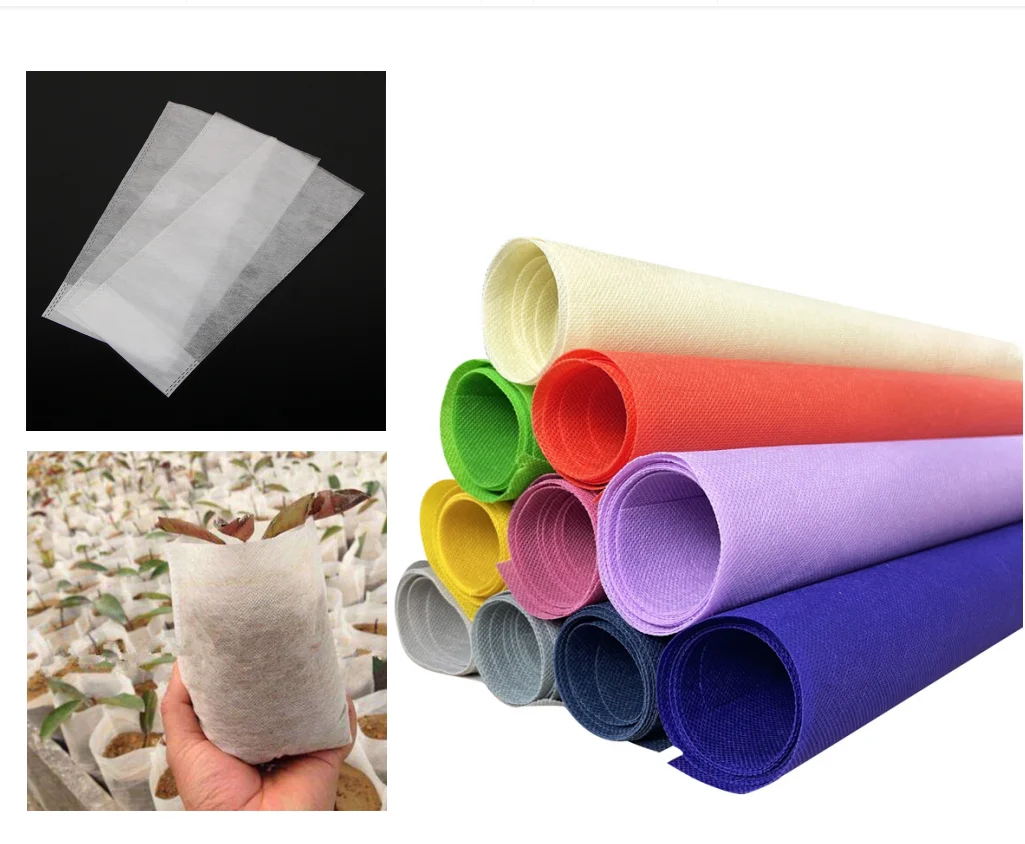Factory wholesale pp non-woven fabric custom breathable thicken water absorption firm seedling bags plant for garden tree farms