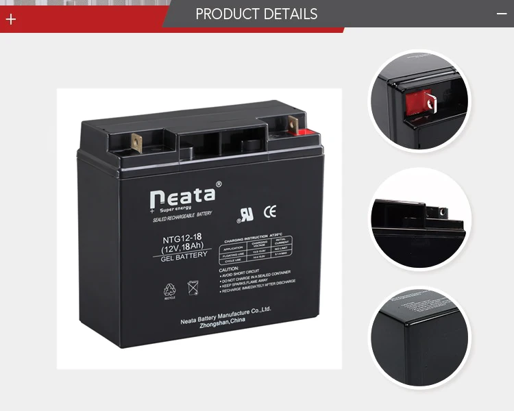 Battery deep cycle sealed lead acid 12V 18AH 12 Volt 18 Amp AGM SLA Battery For UPS Systems