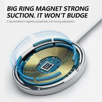 15W Fast Charging Magnetic Wireless Black