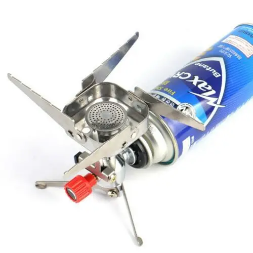 Unique Design Tourist Camping Kitchen Picnic Gas Folding Portable Outdoor Camping Stove Applicable to Long Gas Tank