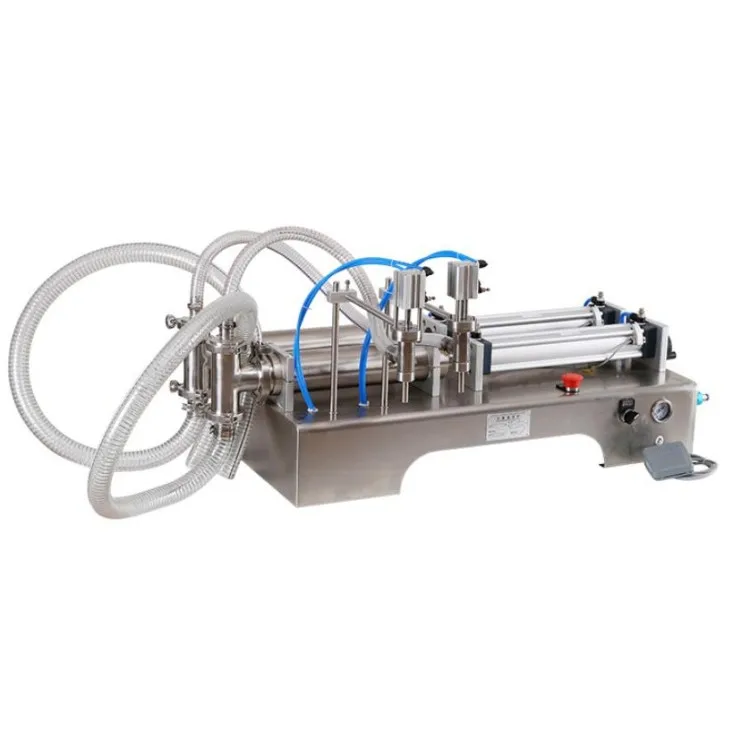 100-1000mL Pneumatic Piston Liquid Filler Shampoo Water Wine Milk Juice Vinegar Oil Detergent Soap Filling Machine