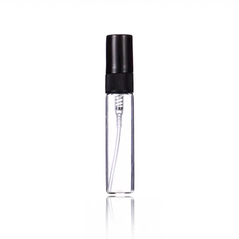 High Quality 2ml 3ml 5ml 10ml Small Perfume Atomizer Vials Sample Glass Bottle With Plastic Spray Pump Mini Tester Bottles