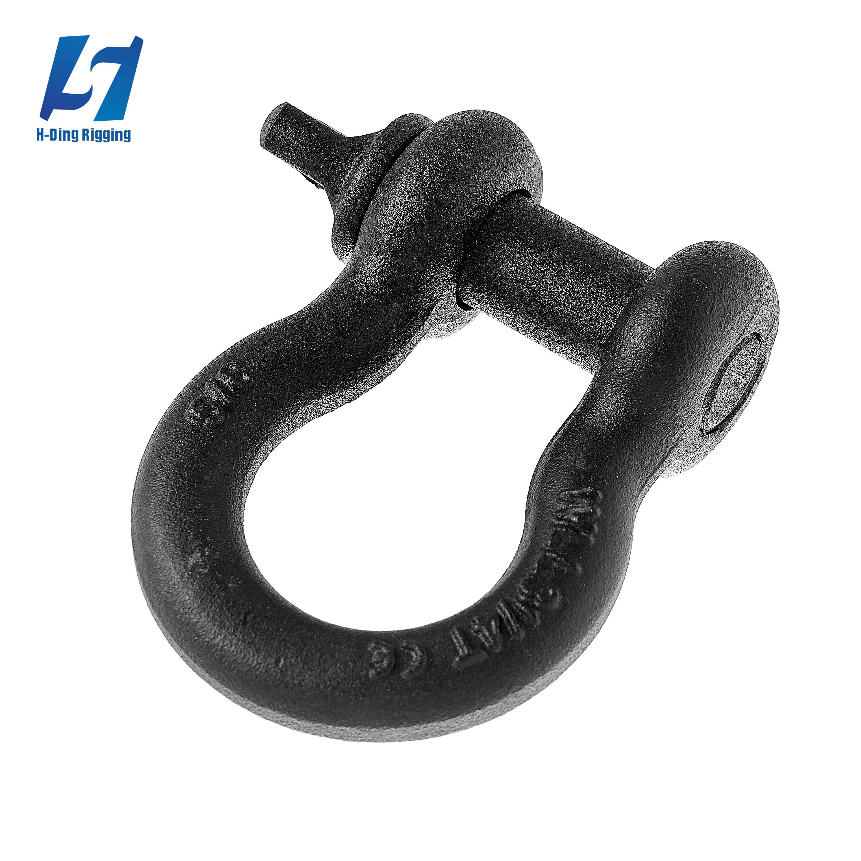 Rigging Hardware Wholesale Price G209 Black Painted Shackle  Red Painted Us Type Screw Pin Anchor Shackle Bow Shackle