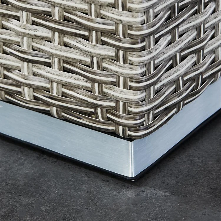 Patio Chaise Lounge Chair 2-piece Sun Beds Outdoor Pool Rattan Wicker Sun Loungers