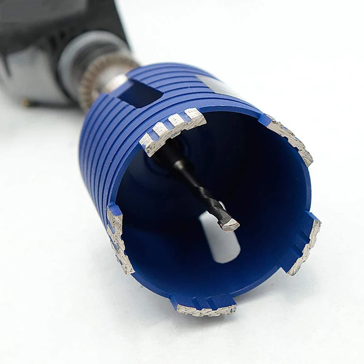 M16 Diamond Hole Saw Core Drill Bit With Center Drill and SDS Adapter for Brick Block Wall Concrete Marble Stone