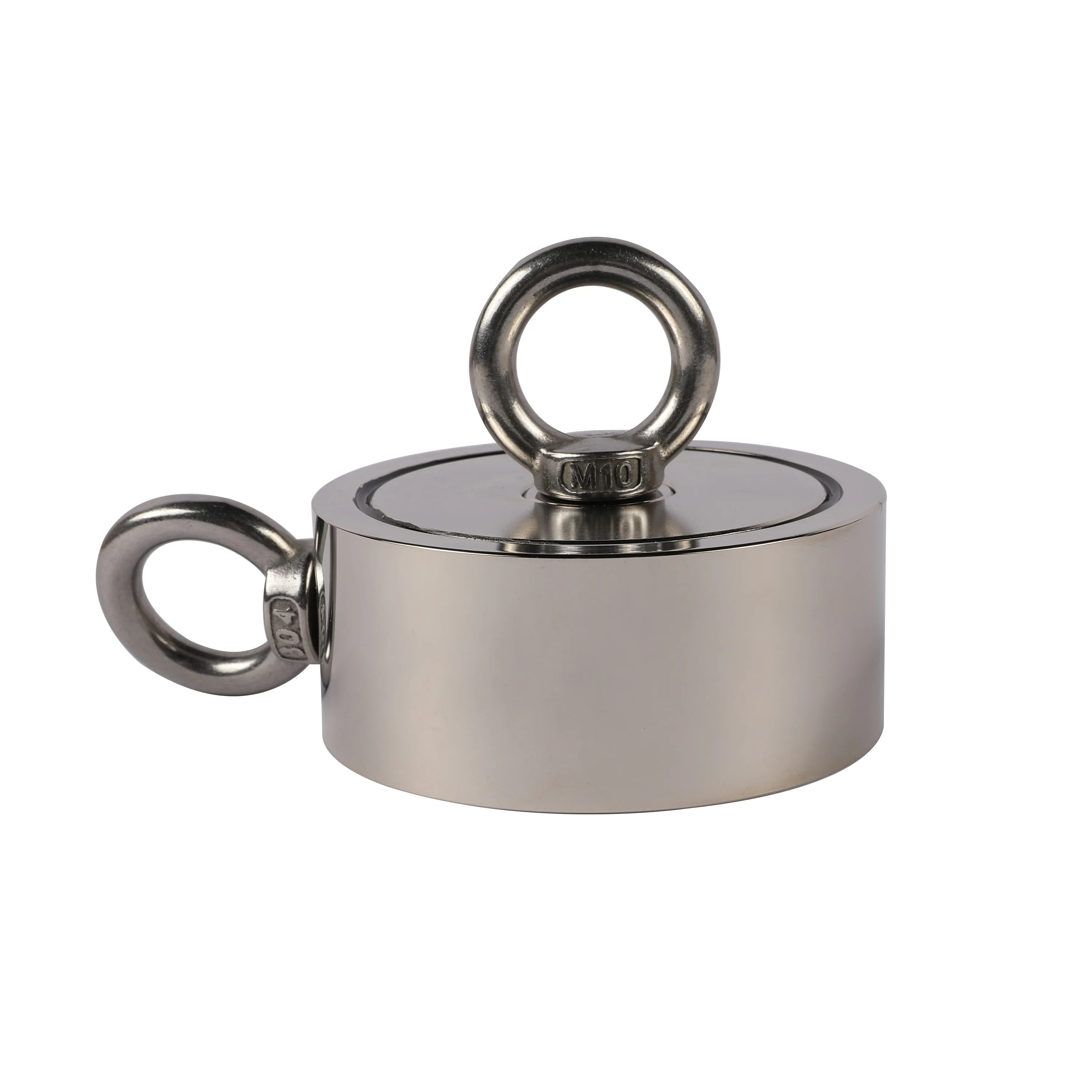 D94mm Double Sided Fishing Magnets Super Strong Pull Force Lost Treasure Salvage Hunting Tool for Magnetic Fishing in River