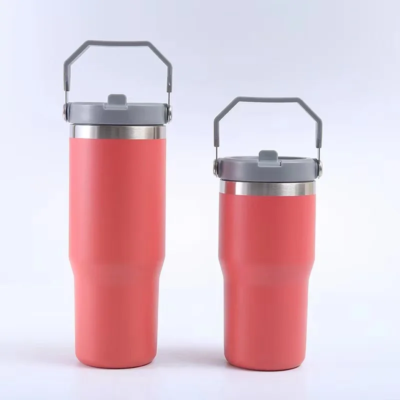 Portable Double Wall Ice Stainless Steel Coffee Cup Travel Insulated Beer Mug Powder Coating Car Tumbler Coffee Mug 30oz tumbler