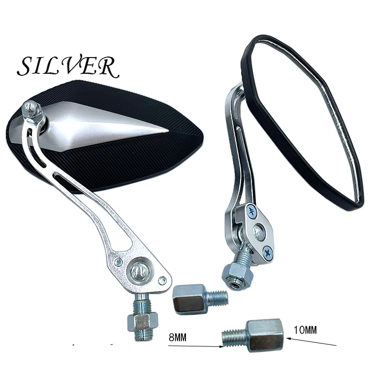 2022 Universal  Handlebar Side Mirror Rearview Mirrors For Motorcycle Motorbike  Handle Bar End Mirror