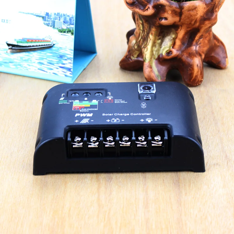 OKEY 12V 24V auto adapt 5A 10A 15A 20A pwm solar charge controller