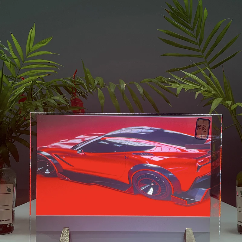 Grey Anti-light 3D Transparent Projection Self-adhesive Holographic Rear Projection Film