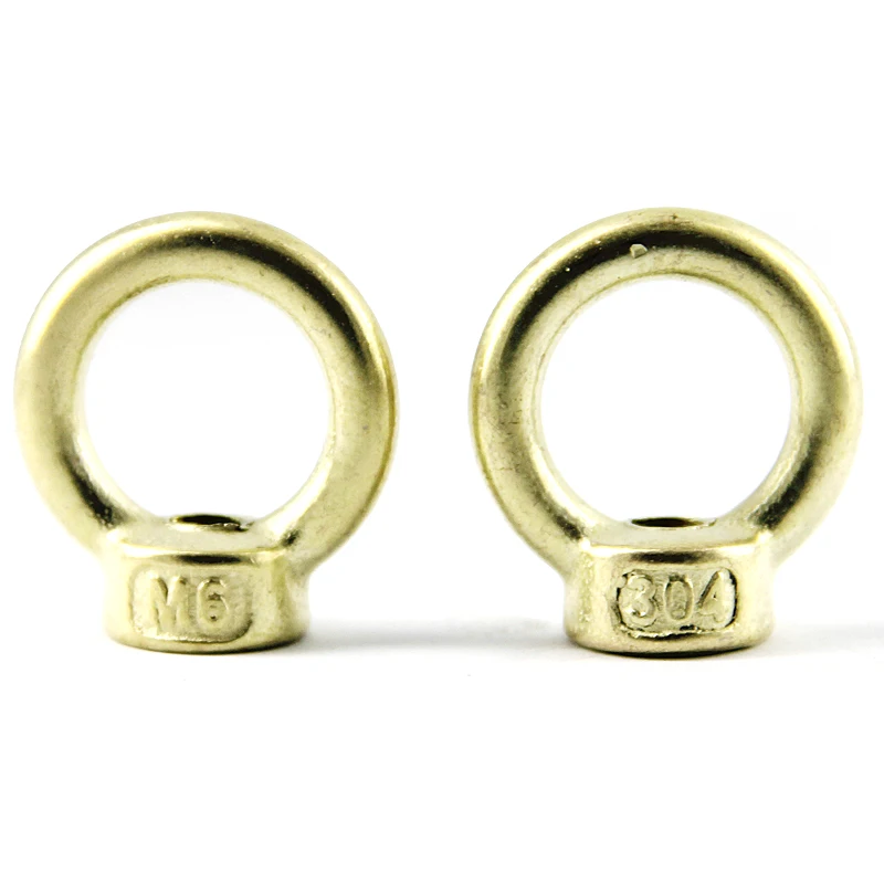 Custom copper plating OEM M6 M8 M10 M12 Din582 Surface Treatment Chrome Plated Zinc And Wax Crane Lifting Ring Eye Nut