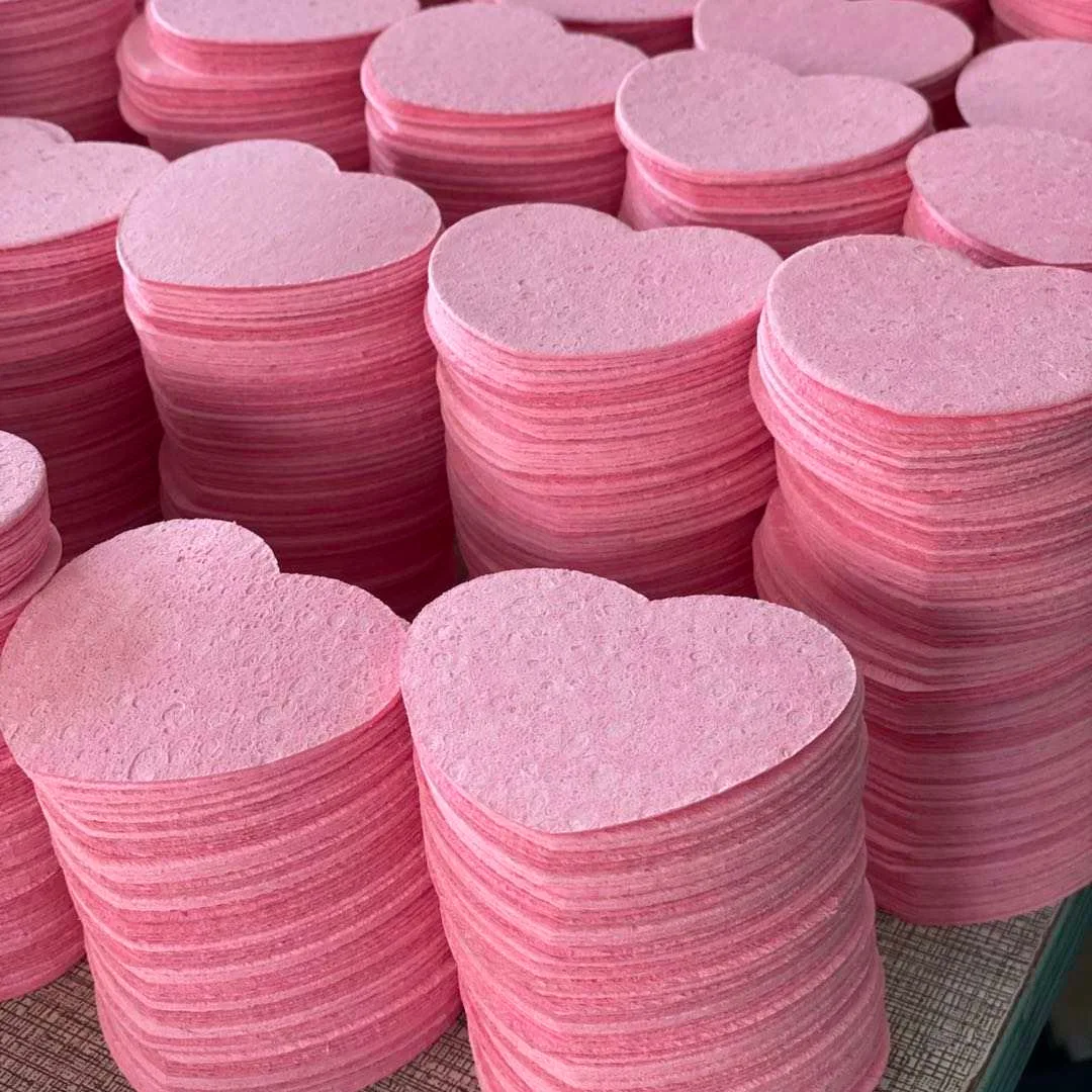 Esponja Facial Comprimida Cleanser Remove Heart Beauty Puff Product Soft Makeup Remover Sponge face sponges for cleansing