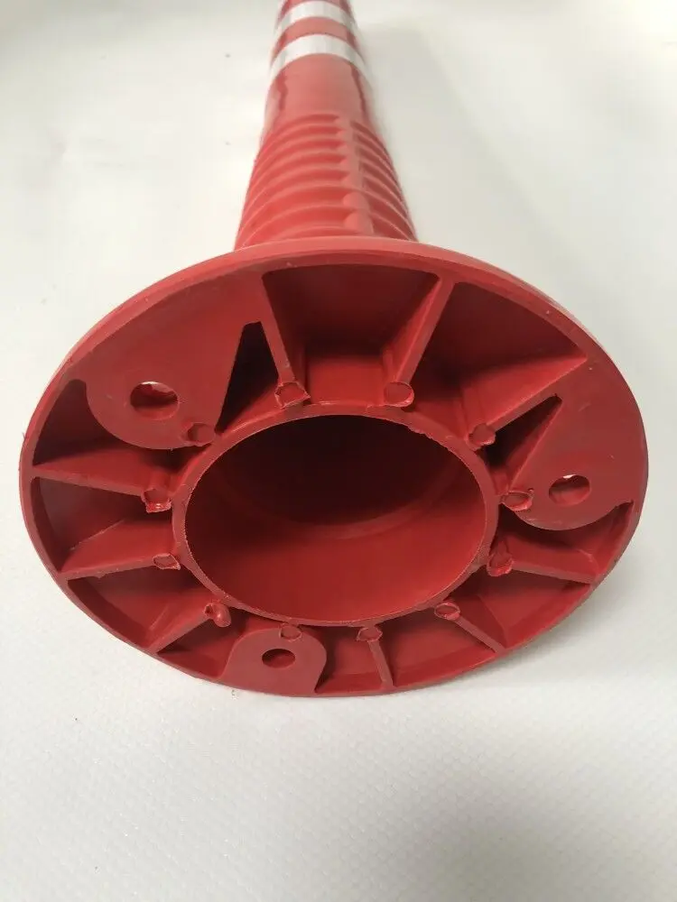 Road safety delineators H75cm TPU flexible bollard delineator traffic post warning spring post