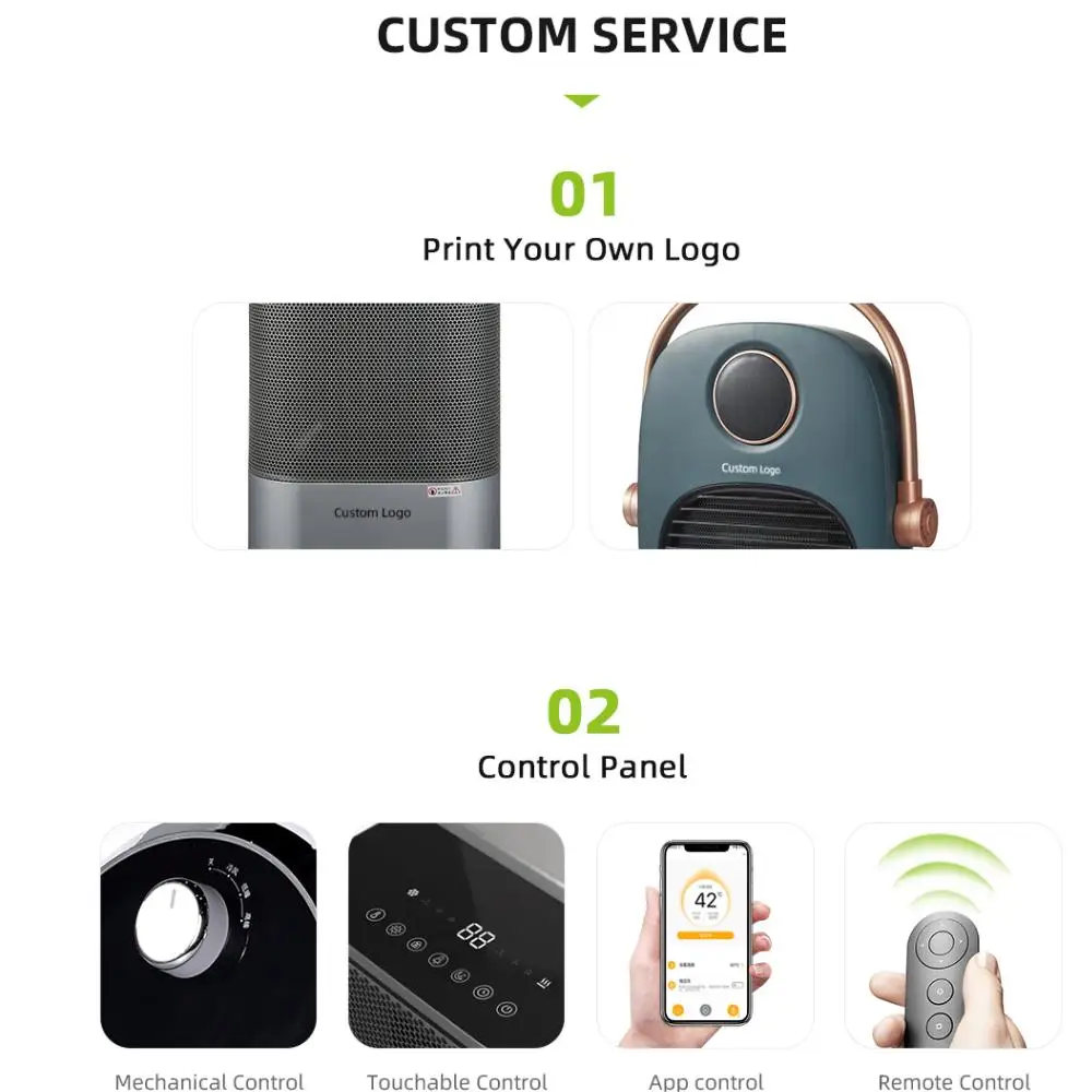 Modern And Safe Design Ptc Heating Wall Mount Air Heater Use Flame Retardant Material Portable Heater For Room