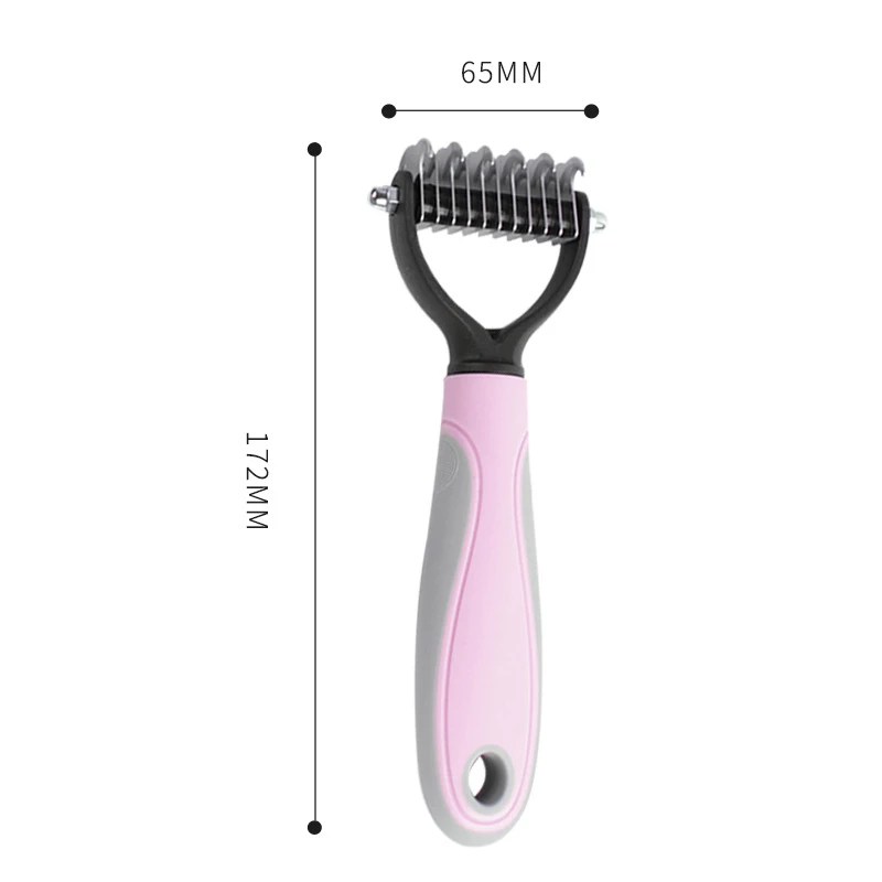 Top Sellers Pet Hair Remover Undercoat Accessories Massage Shedding Knot Comb Pet Grooming Brush Cat Dog Fur Combs 1 Set Support