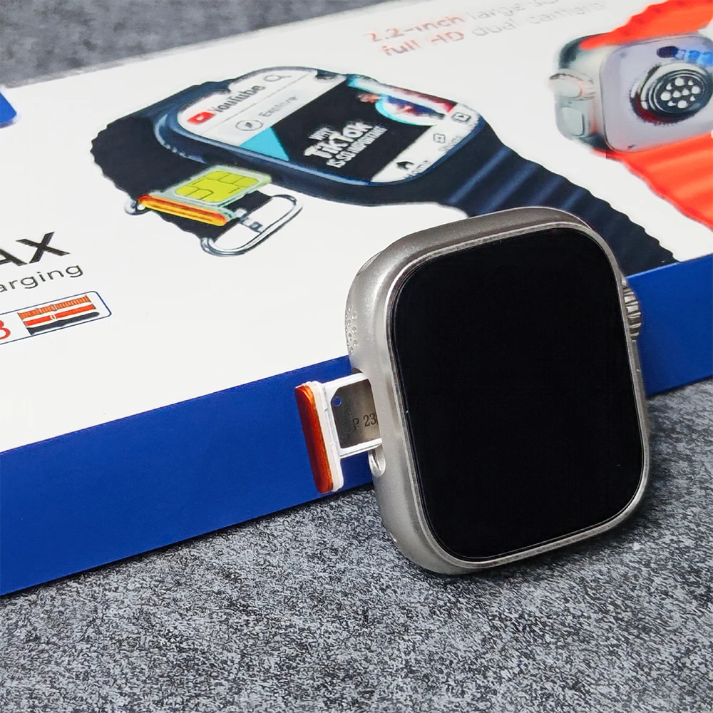 Hot selling 1.95 inch Double front and rear photography android smart watch 4g sim card Dashboard Payment Alipay GPS