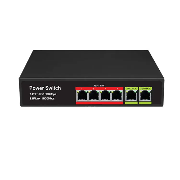 48v Power Gigabit 4port Poe Switch With 1uplink And 1 Sfp Port For Poe Camera