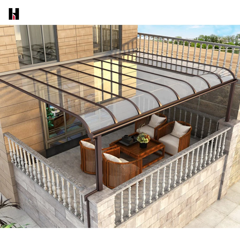 aluminum frame polycarbonate canopy garages  manufacturers customized garage car parking 10x20 ft carport canopy