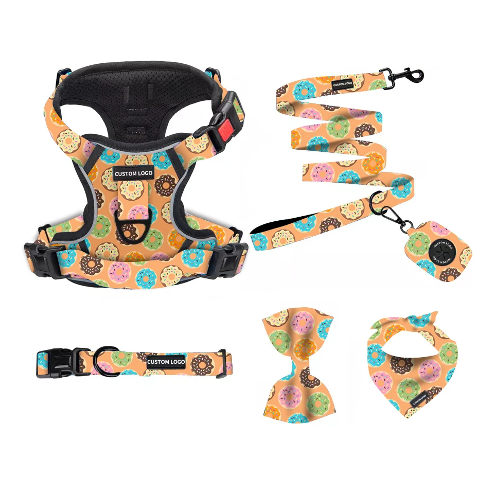 Popular print top seller cheapest upgrade no pull cute puppy dog pet harness