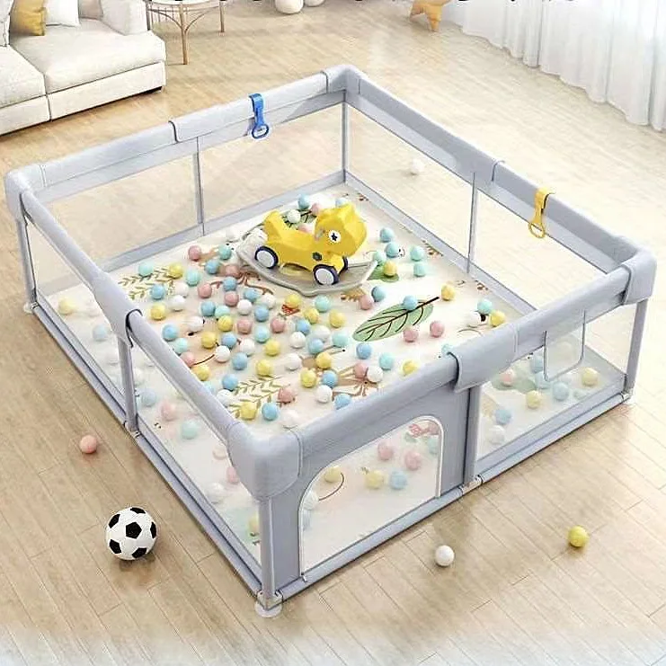 Foldable Baby Playpen for Babies and Toddlers,Portable Safety baby fence,No Installation Indoor/Outdoor, Packing size:26*26*60cm