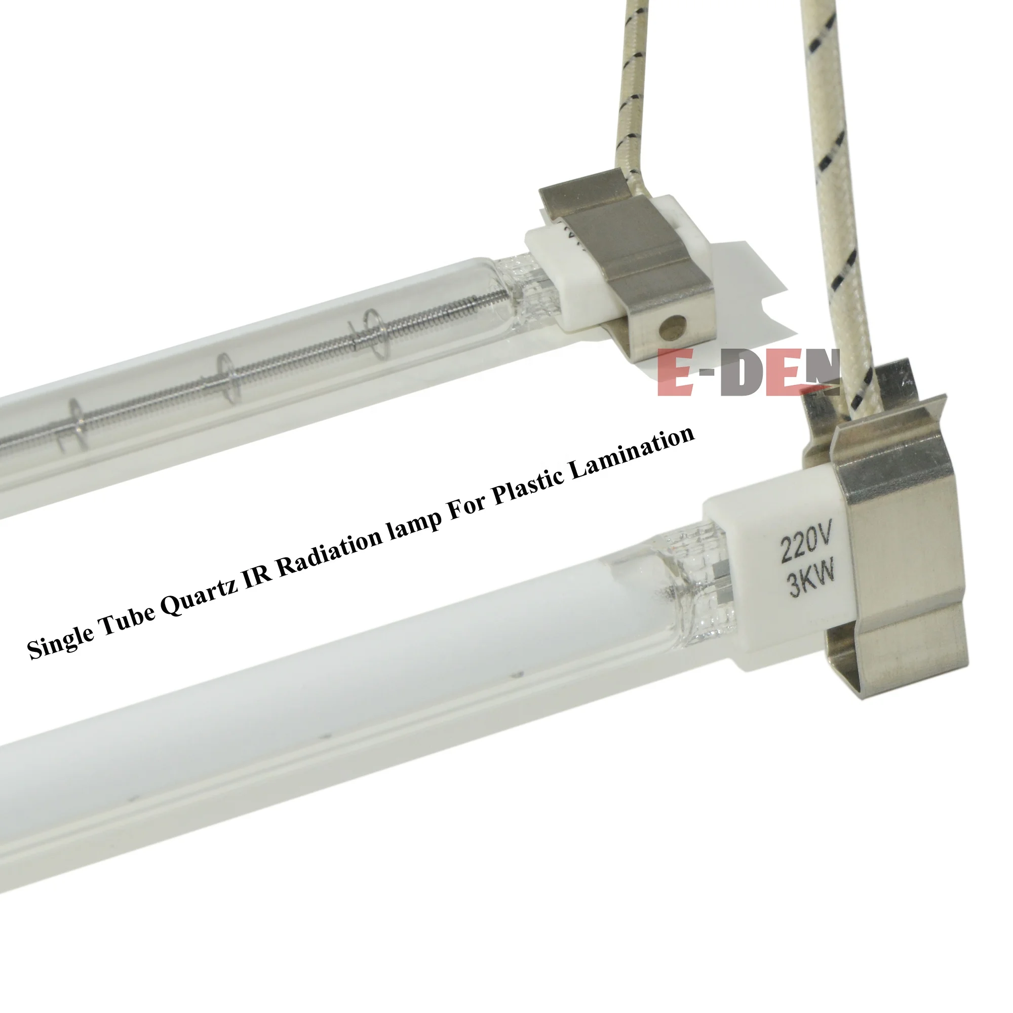 Industrial Laminating 230V 3000W Quartz Infrared Heat Lamp PET Blowing Quartz Tube IR Lamp