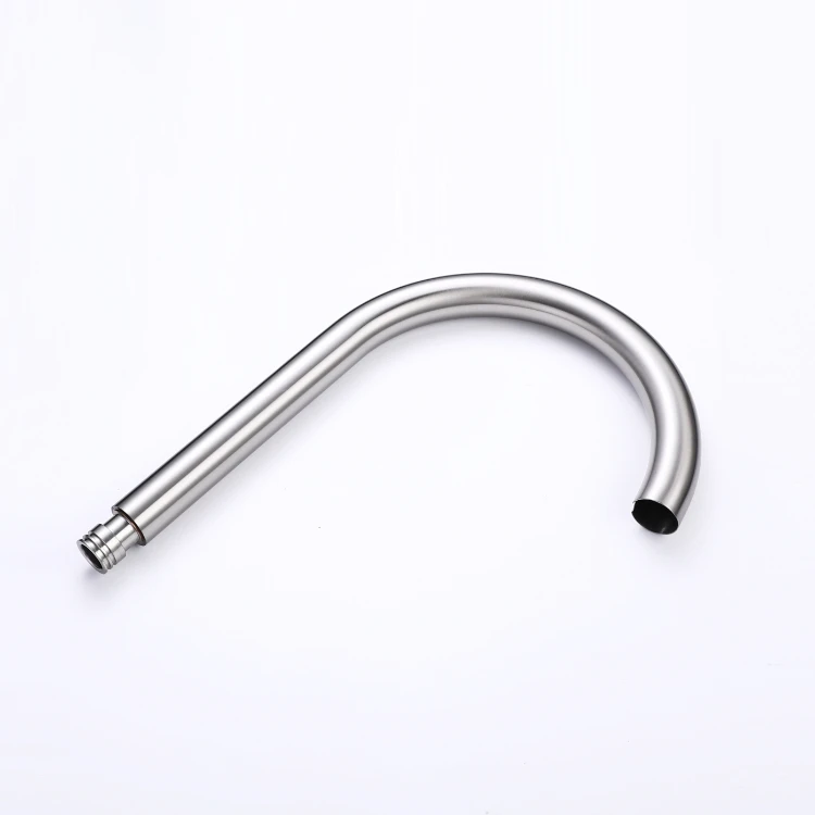 Stainless steel spout tube Shower Arm kitchen faucet spout sink faucet pipe kitchen accessories bathroom Brushed