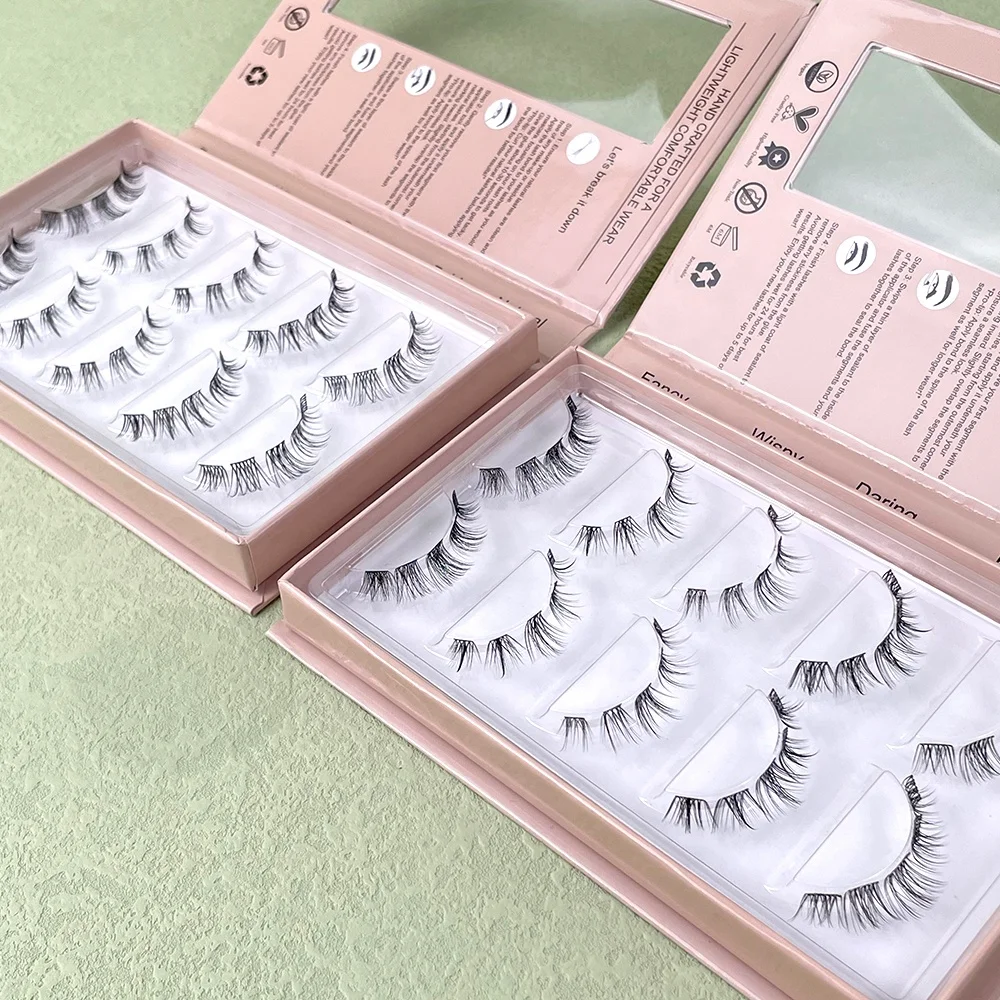 Wholesale Diy 3D 240PCS  Mink Korean Pbt Segment Soft Lash Extension Kit Pre Cut Lashes Private Label Cluster Lashes Wholesale