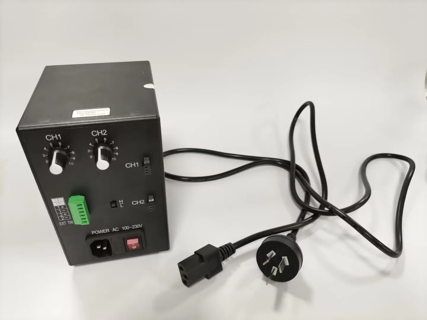 2 Channel Digital Dimmer Controller For Machine Vision Lighting Brightness Adjustment
