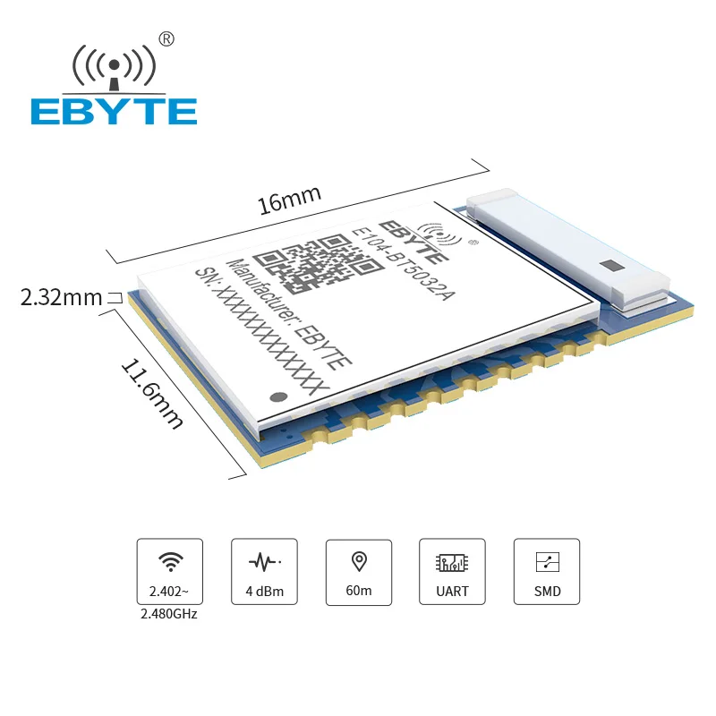 Ebyte CE FCC nordic nRF52832 чип беспроводной модуль рф тег ble 4,0 ble 4,2 ble 5,0 Маяк ibeacon bluetooth ble модуль