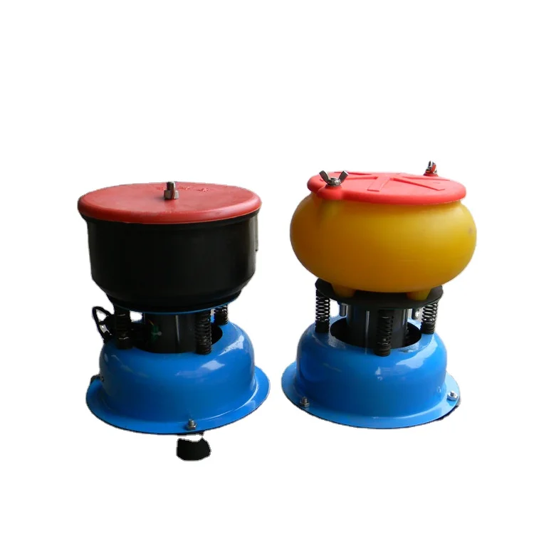 new Jewelry Vibratory tumbler polishing machine mini PU rubber straight bucket vibration grinding machine Tumbling making tool