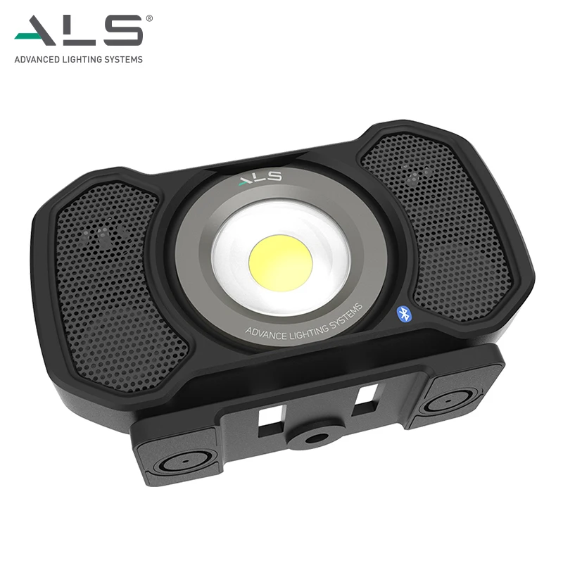 ALS 2000lm Rechargeable Corded LED Audio Light Adjustable Power Bank Function Magntic Waterproof Li-ion Battery Bar Work Light