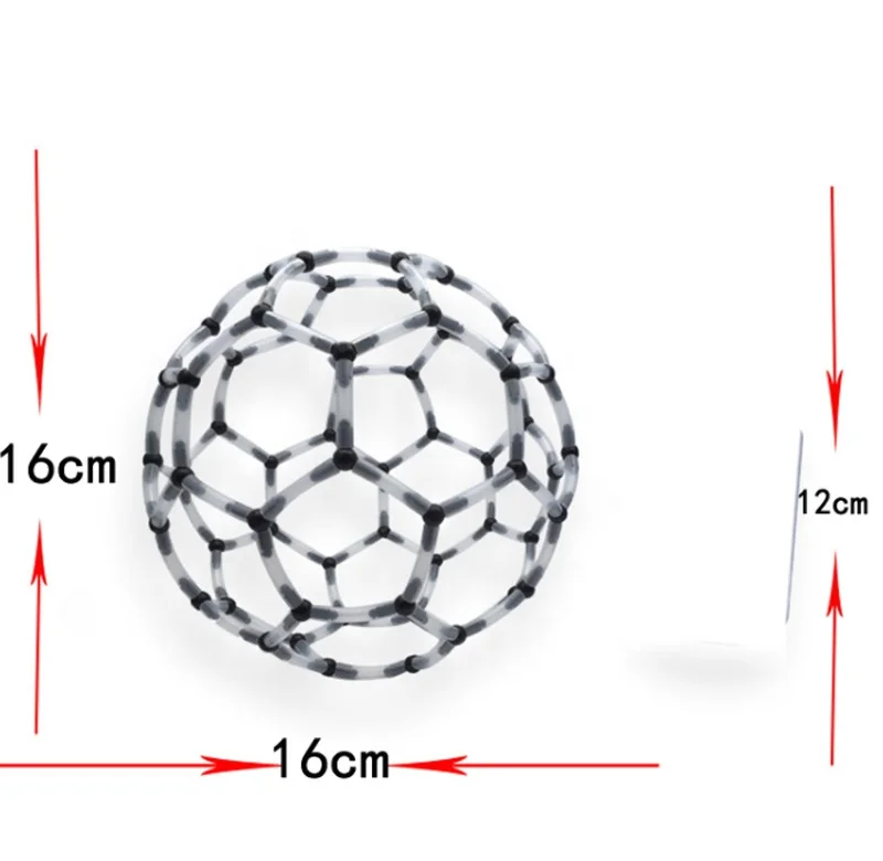Teaching chemistry models C60 molecular structure of the crystal ball tubular carbon Soccer dilute Buck carbon structure model
