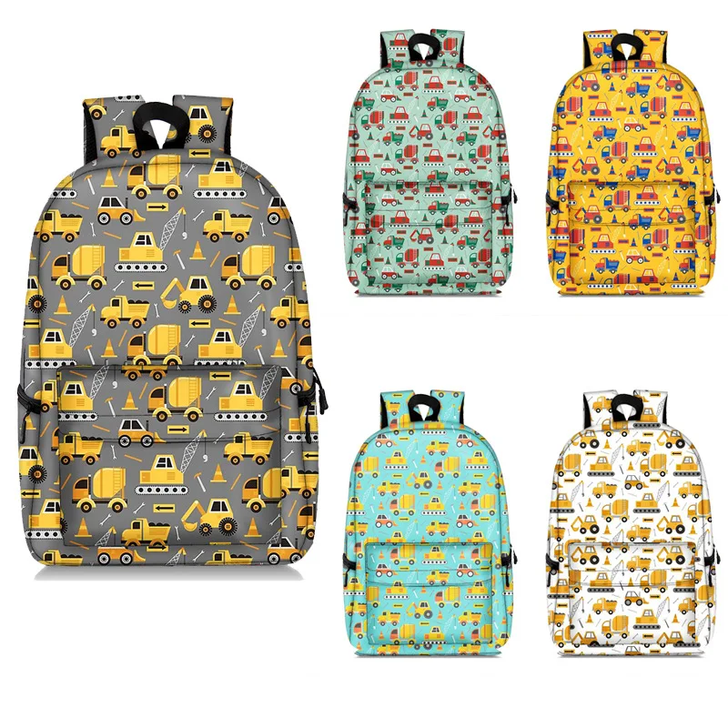 Popular Car Smile Face Printing School Bags Leisure Backpack Travel Backpack Student Schoolbags