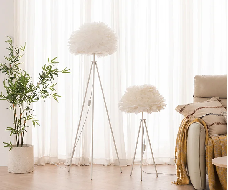 Factory Wholesale Luxury Living Room Hotel Bamboo Orange White Wood Cross Spiral Led Floor Lamp