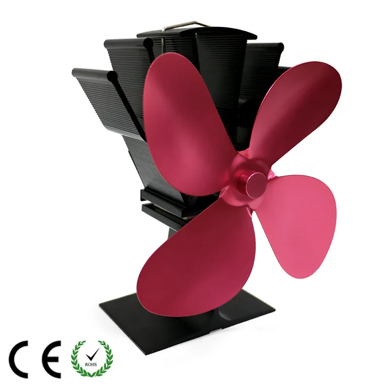 Silent Operation Eco Friendly Circulation Efficient Heat Distribution 4 Blade Wood burner Stove Fan