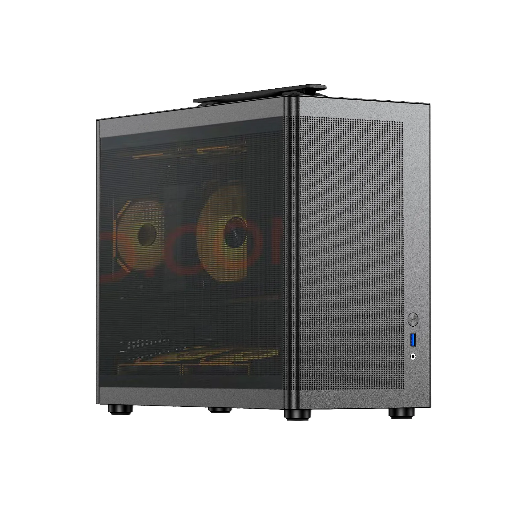 2024 New Design Desktop Micro Atx Gaming Computer Carrying Case With Usb 3.0 And Hd Audio Portable Game Case For Office