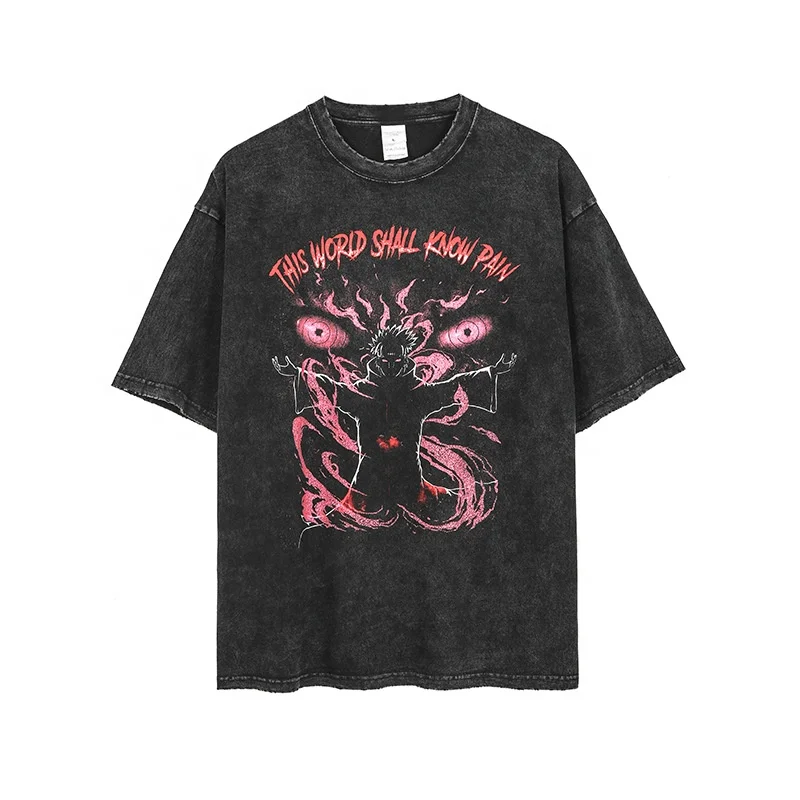 100% Cotton Short Sleeve Plus Size Custom Printed Hip Hop Streetwear T-Shirts Oversize T Shirt