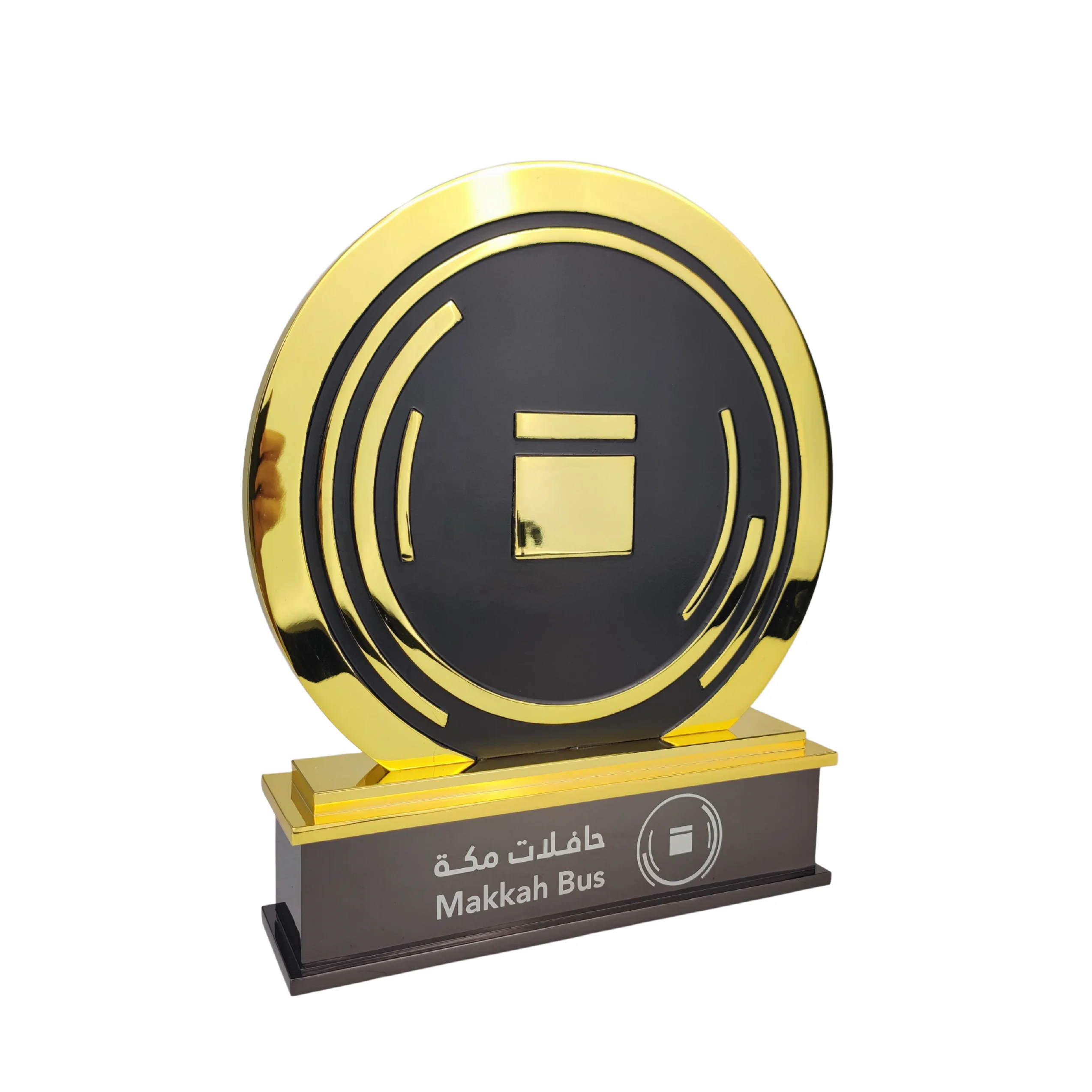 Изготовленная на заказ Высококачественная благородная круглая табличка пустая награда с логотипом сувенирный трофей поделки из металлической смолы деловые подарки для орнамента