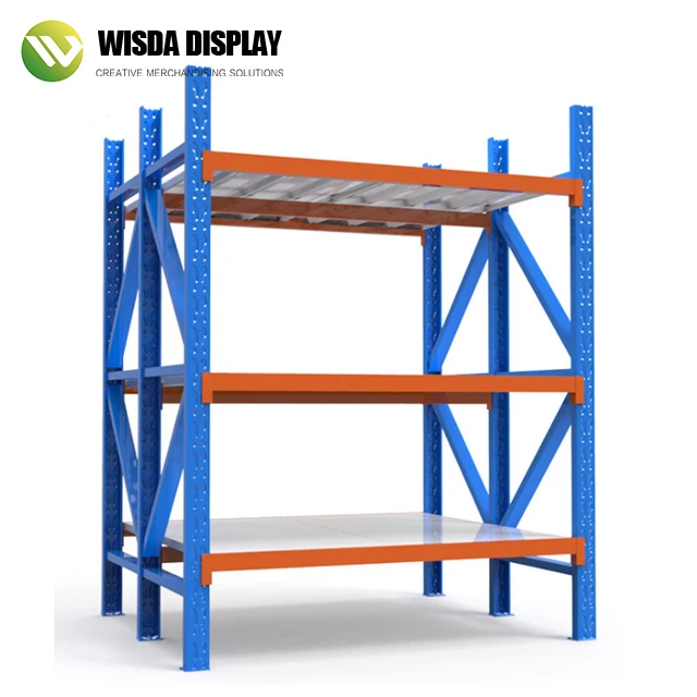 Industrial warehouse Shelf Stacking Rack Metal boltless Rivet for racking system factory warehouse Stacking Racks & Shelves