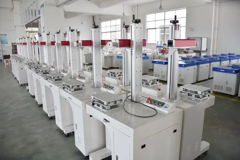 ARGUS 80w mopa  color JPT fiber laser marking machine at CN Laser factory