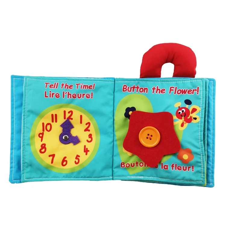 Factory custom baby felt book 3d activity book quiet cloth book