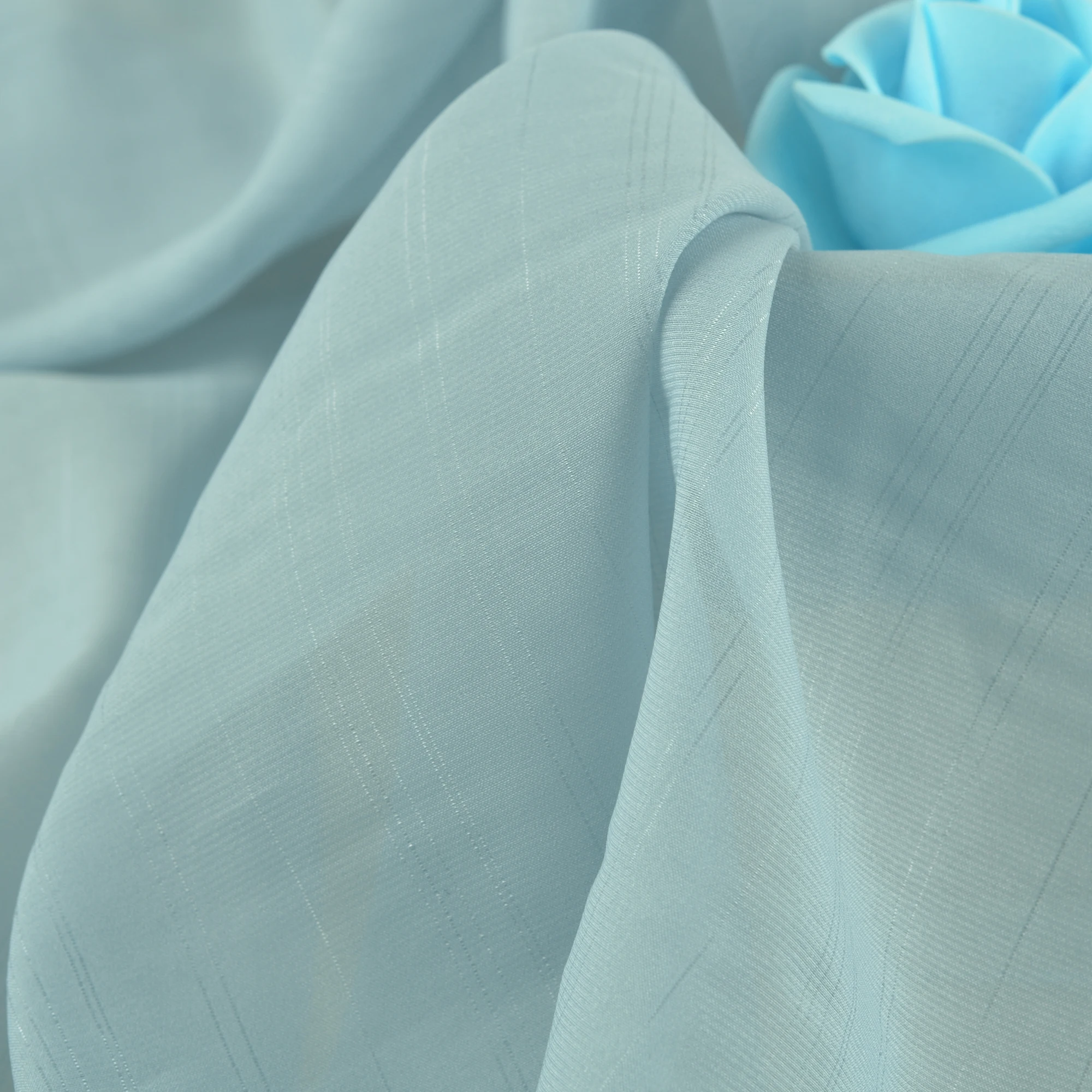 Irregular stripe bright silk organza polyester organza fabric wholesale breathable skirt blouse dress fabric