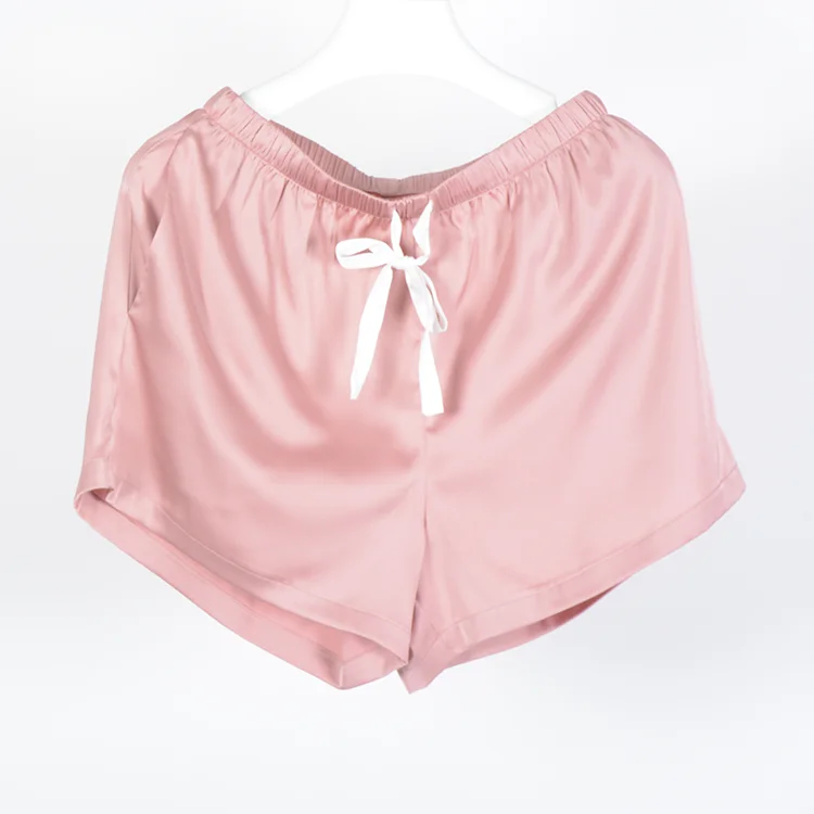 
high quality women 2 suit short home wear set satin silk matching pajamas 