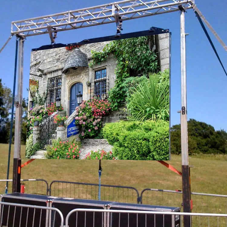 P3.91 Waterproof Fast Heat Dissipation Easy Maintenance Rental LED Wall Display